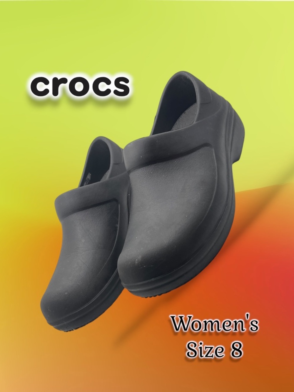 Crocs Women's Neria Pro II
Clog 205384 Black Size 8  Slip Resistant